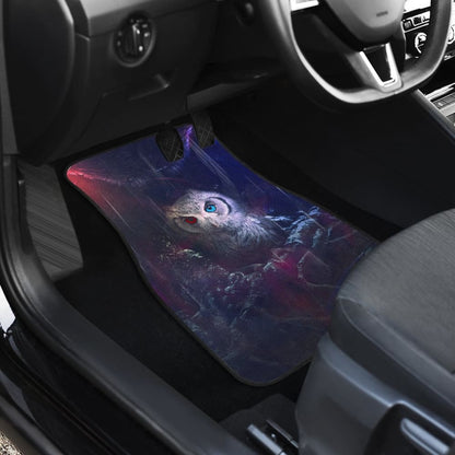 Owl Blue Red Eyes Art Design Car Floor Mats Animals Fantasy