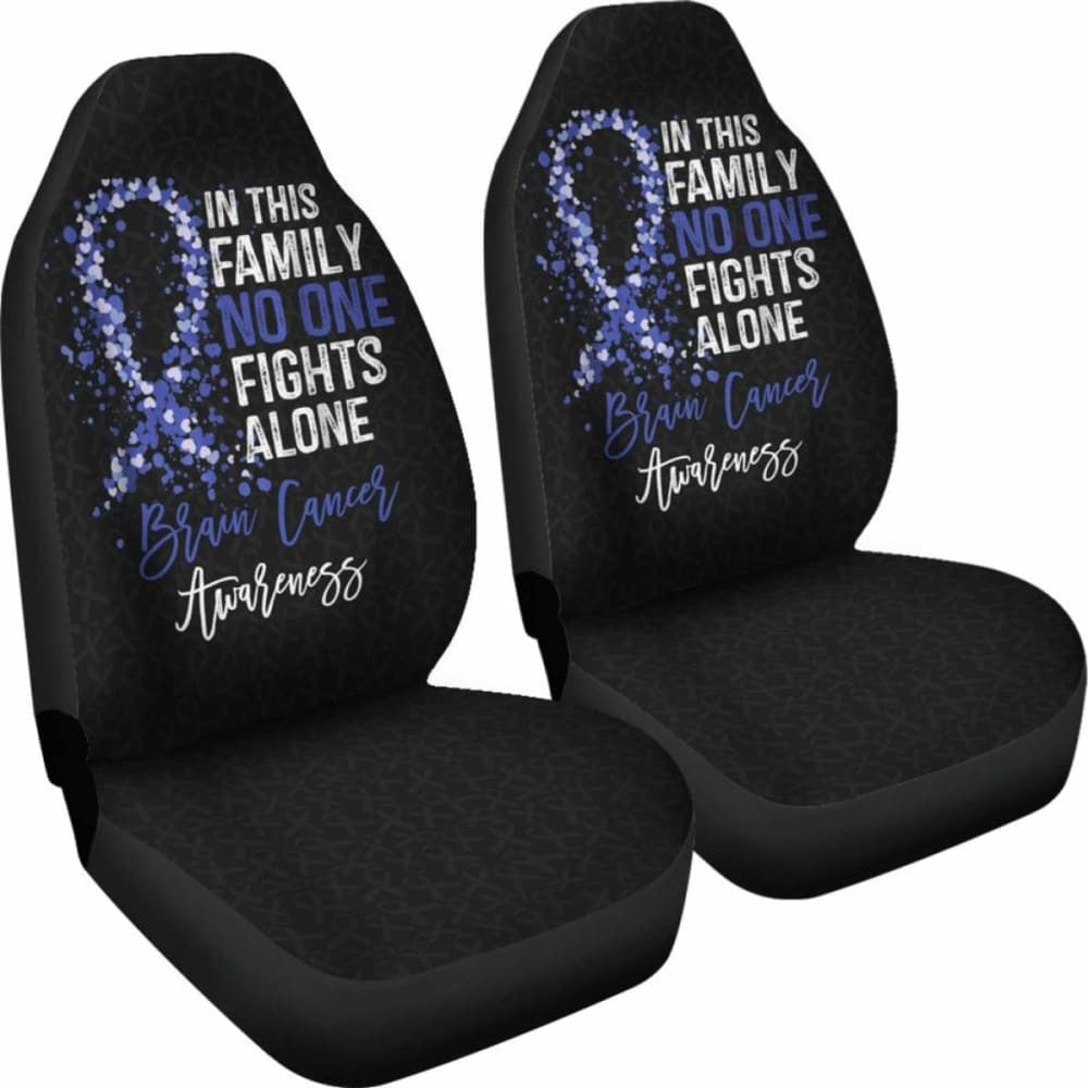 Brain Cancer No One Fights Alone Car Seat Covers