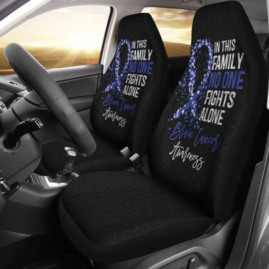 Brain Cancer No One Fights Alone Car Seat Covers