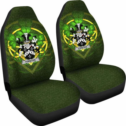 Forster \bIreland Car Seat Cover Celtic Shamrock ( Set Of Two)
