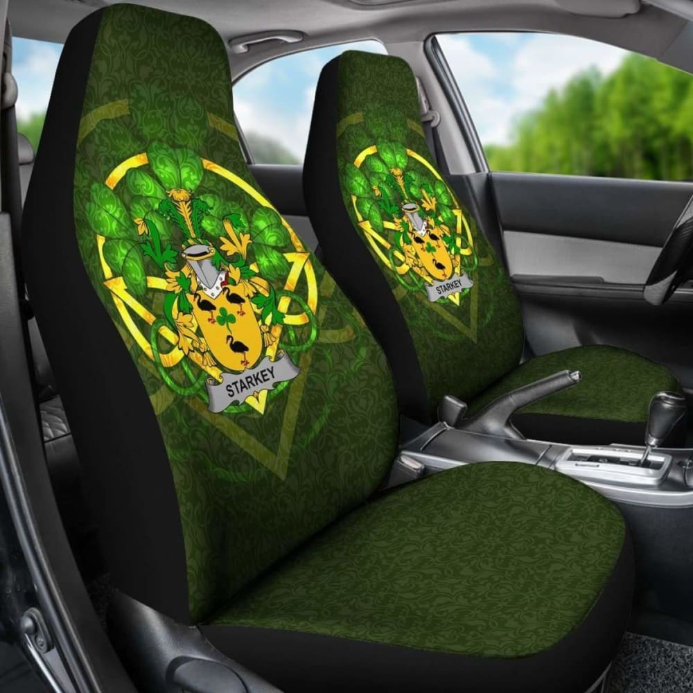 Starkey \bIreland Car Seat Cover Celtic Shamrock ( Set Of Two)