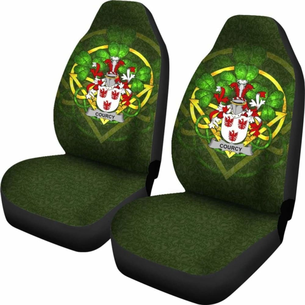 Courcy (De) Lord Kingsale \bIreland Car Seat Cover Celtic Shamrock ( Set Of Two)