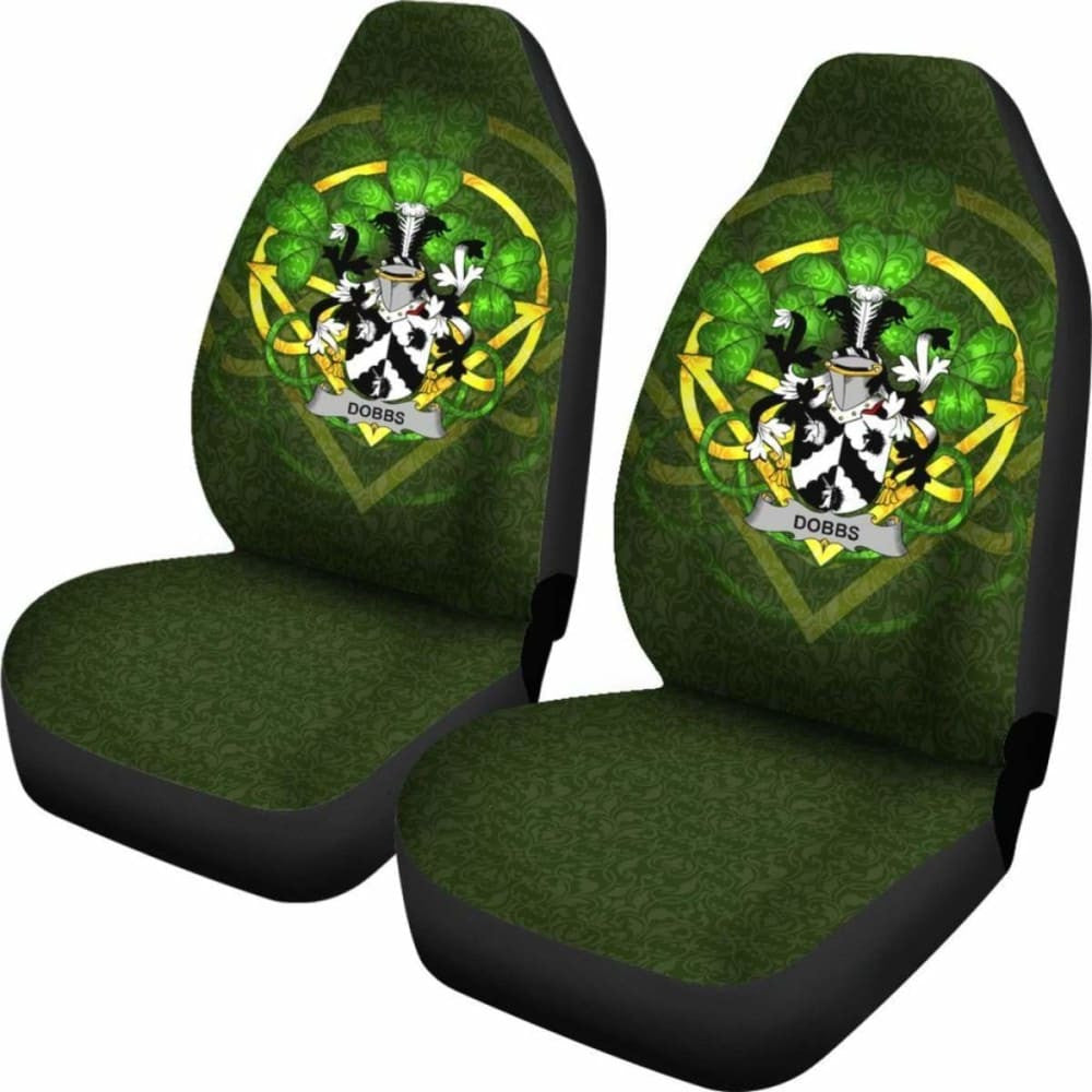 Dobbs \bIreland Car Seat Cover Celtic Shamrock ( Set Of Two)