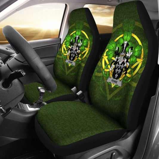 Penne Or Penn \bIreland Car Seat Cover Celtic Shamrock ( Set Of Two)