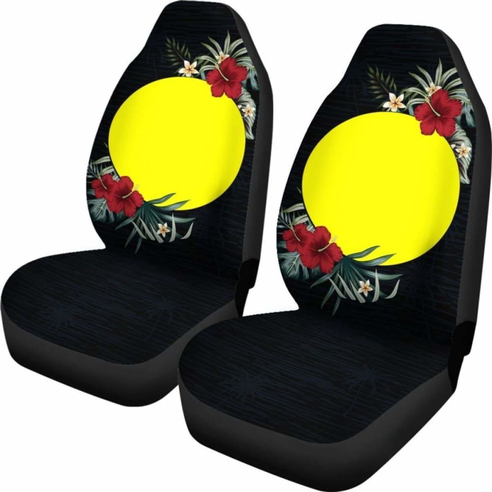 Palau Car Seat Covers - Palau Flag Hibiscus -