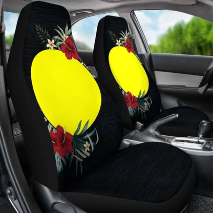Palau Car Seat Covers - Palau Flag Hibiscus -