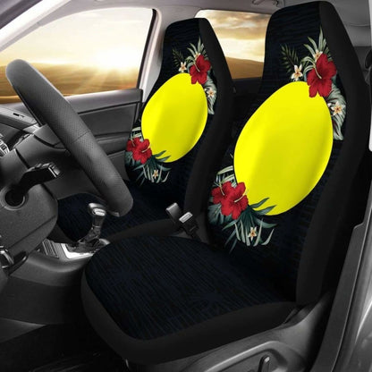 Palau Car Seat Covers - Palau Flag Hibiscus -