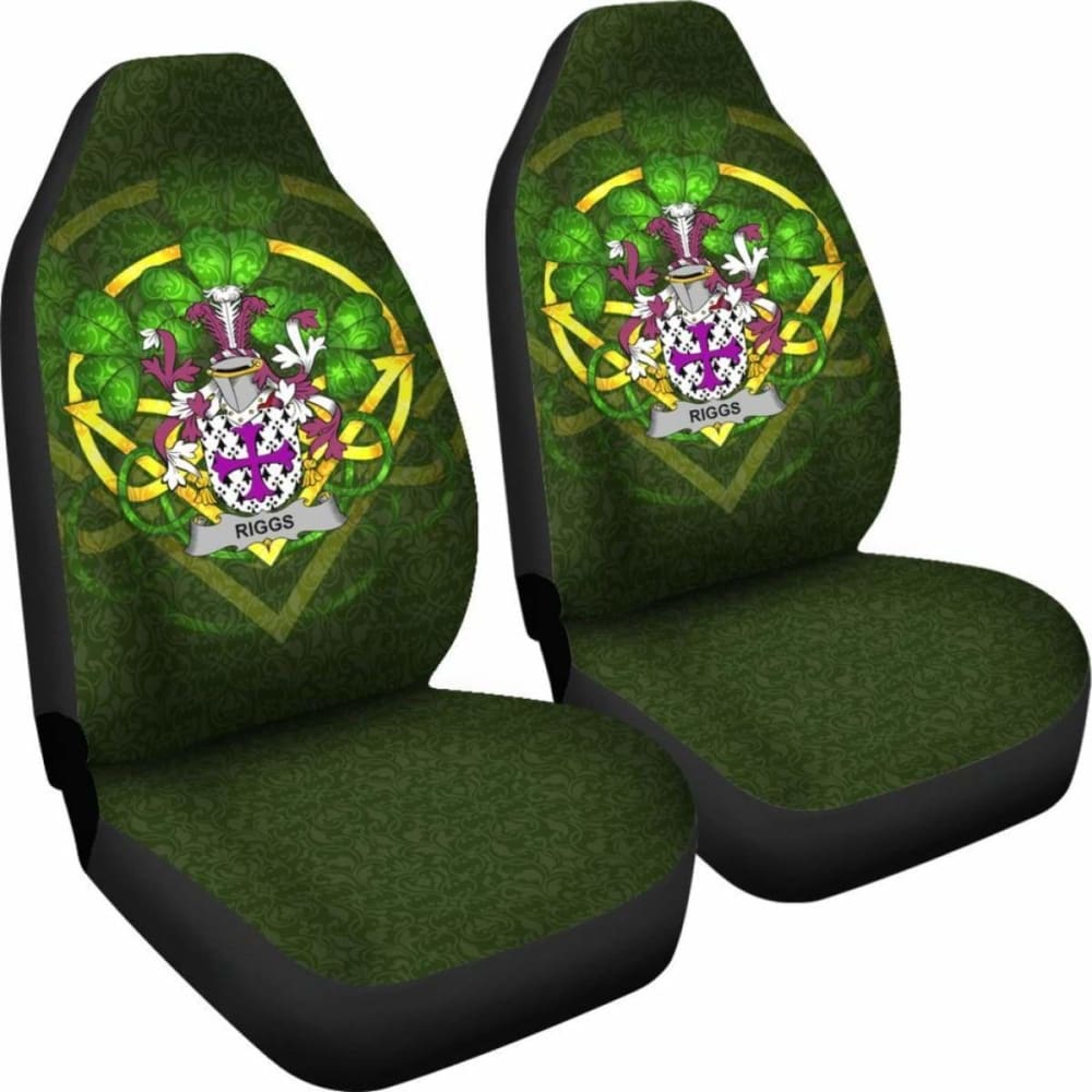 Riggs \bIreland Car Seat Cover Celtic Shamrock ( Set Of Two)
