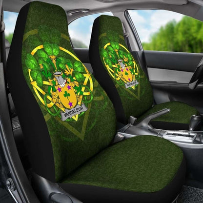 Vandeleur \bIreland Car Seat Cover Celtic Shamrock ( Set Of Two)