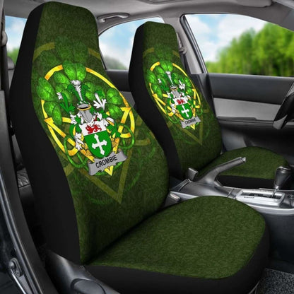 Crombie \bIreland Car Seat Cover Celtic Shamrock ( Set Of Two)