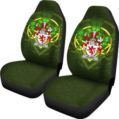 Talbot \bIreland Car Seat Cover Celtic Shamrock ( Set Of Two)