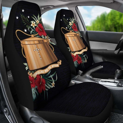 Tokelau Car Seat Covers - Tokelau Coat Of Arms Hibiscus -