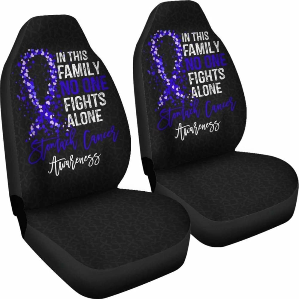 Stomach Cancer No One Fights Alone Car Seat Covers