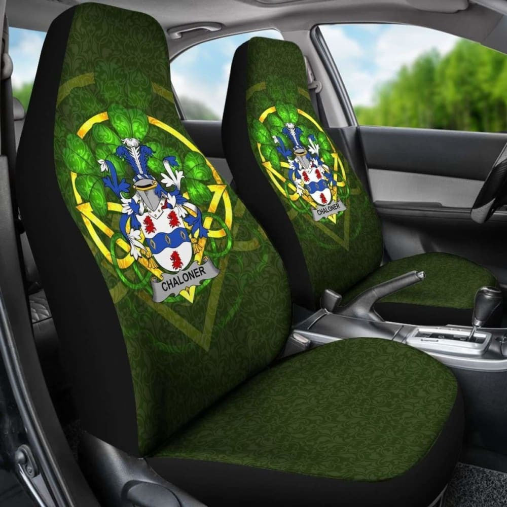Chaloner \bIreland Car Seat Cover Celtic Shamrock ( Set Of Two)