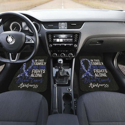 Brain Cancer No One Fights Alone Car Floor Mats