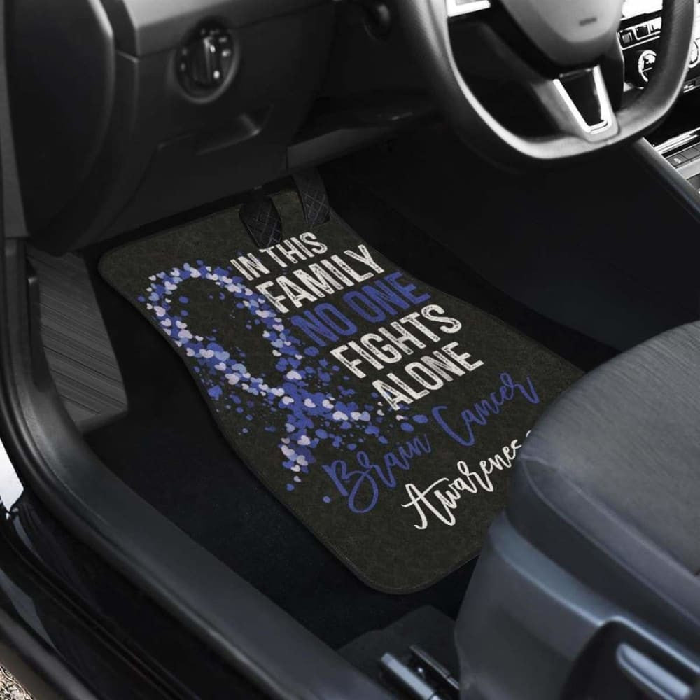 Brain Cancer No One Fights Alone Car Floor Mats