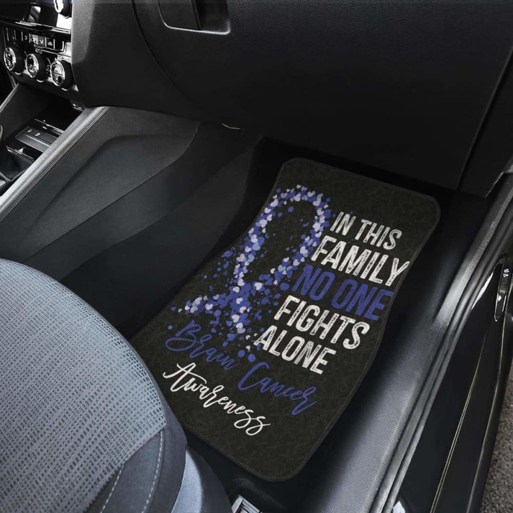 Brain Cancer No One Fights Alone Car Floor Mats