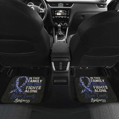 Brain Cancer No One Fights Alone Car Floor Mats