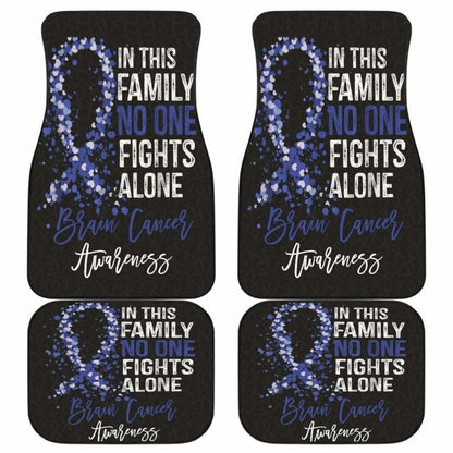 Brain Cancer No One Fights Alone Car Floor Mats