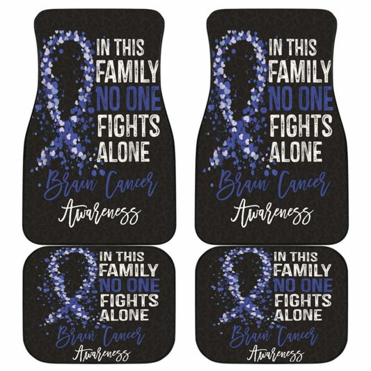 Brain Cancer No One Fights Alone Car Floor Mats