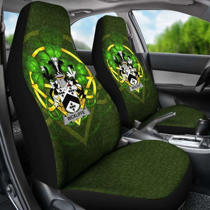 Wickliffe \bIreland Car Seat Cover Celtic Shamrock ( Set Of Two)