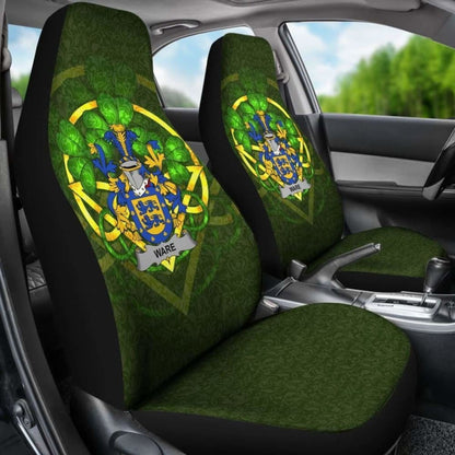 Ware \bIreland Car Seat Cover Celtic Shamrock ( Set Of Two)