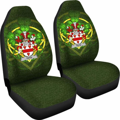 Toto \bIreland Car Seat Cover Celtic Shamrock ( Set Of Two)