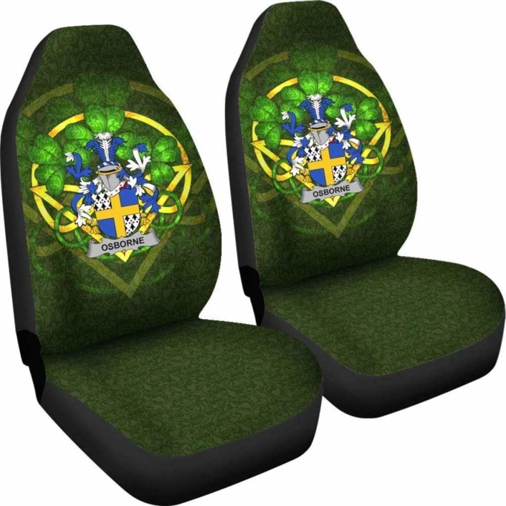 Osborne \bIreland Car Seat Cover Celtic Shamrock ( Set Of Two)