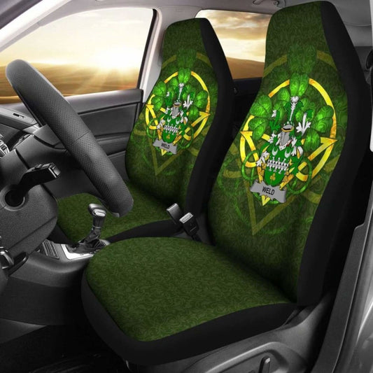 Weld \bIreland Car Seat Cover Celtic Shamrock ( Set Of Two)