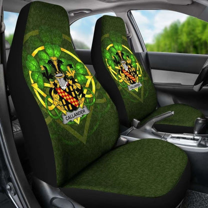 Callander \bIreland Car Seat Cover Celtic Shamrock ( Set Of Two)