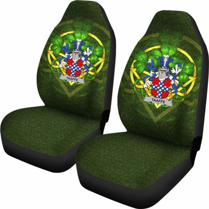 Taaffe \bIreland Car Seat Cover Celtic Shamrock ( Set Of Two)