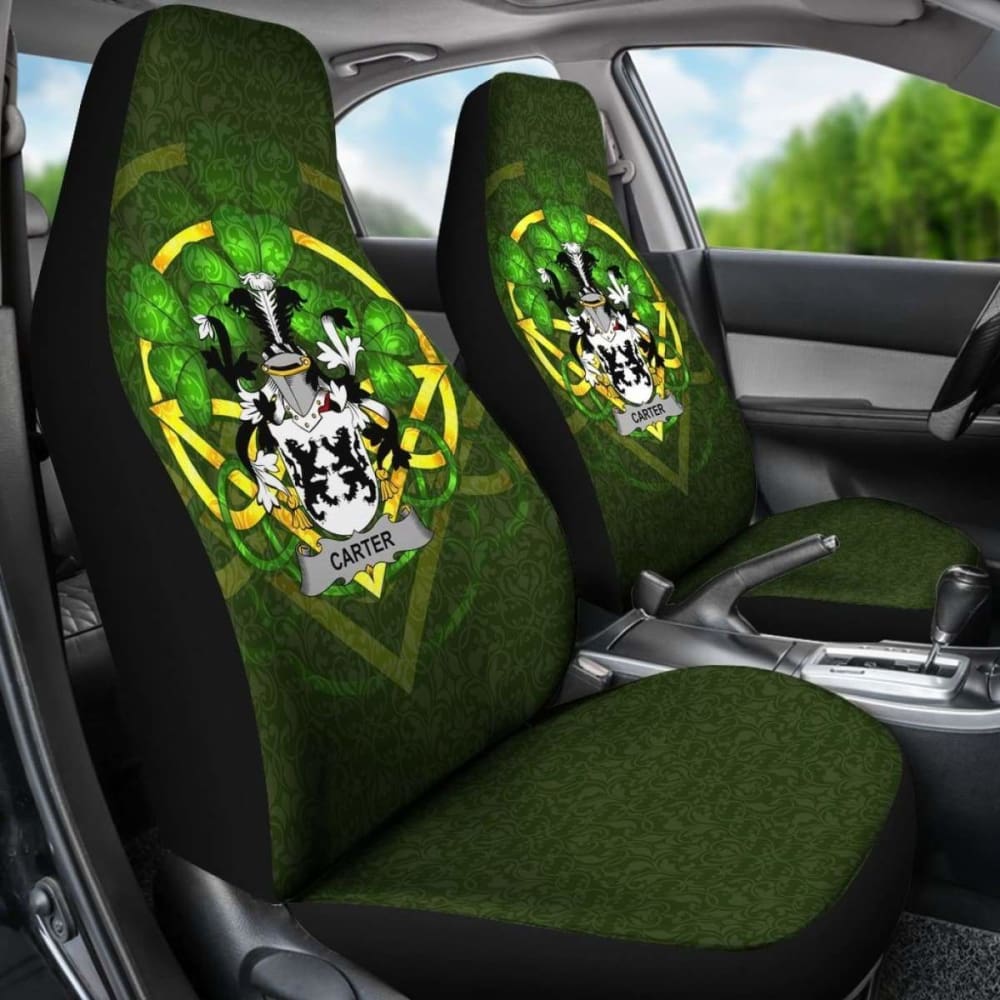 Carter \bIreland Car Seat Cover Celtic Shamrock ( Set Of Two)
