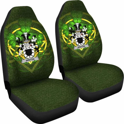 Winton \bIreland Car Seat Cover Celtic Shamrock ( Set Of Two)
