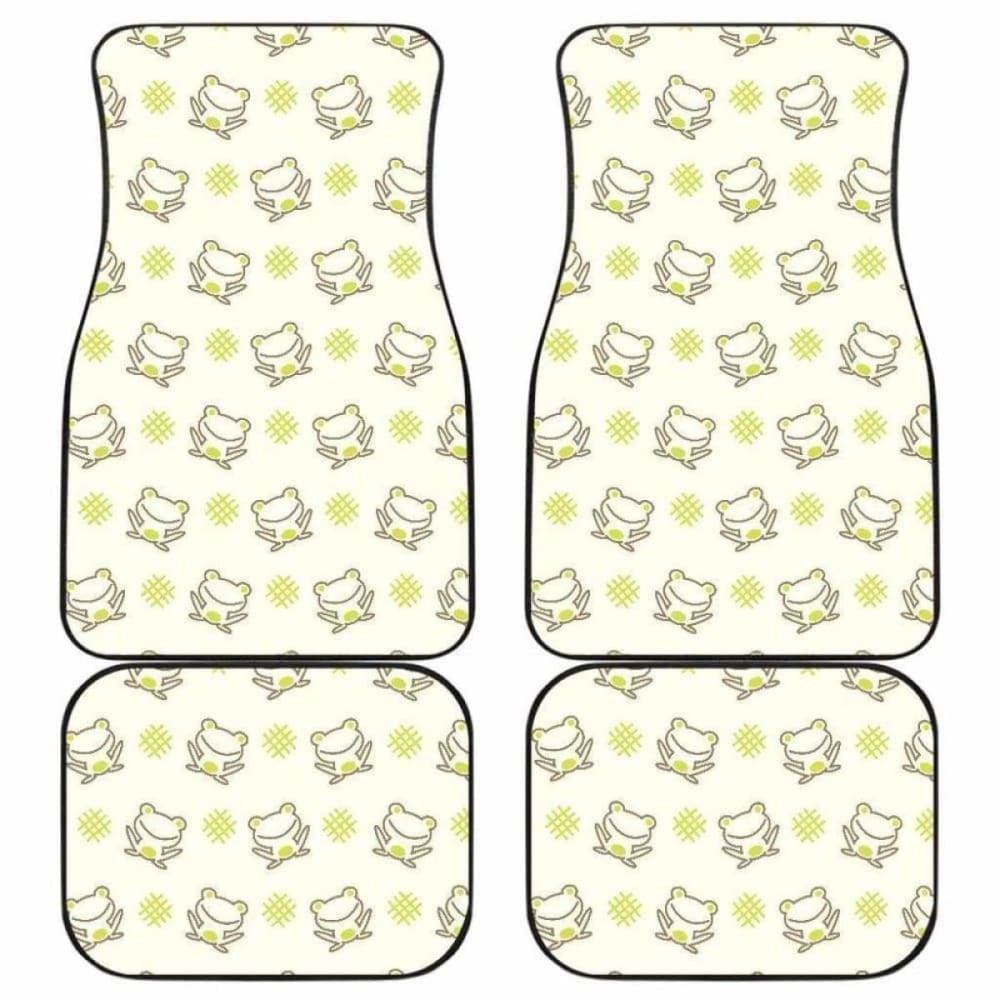 Cute Cartoon Frog Baby Pattern Front And Back Car Mats