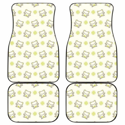 Cute Cartoon Frog Baby Pattern Front And Back Car Mats