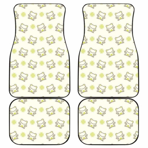 Cute Cartoon Frog Baby Pattern Front And Back Car Mats