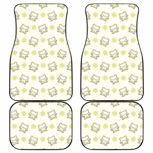 Cute Cartoon Frog Baby Pattern Front And Back Car Mats