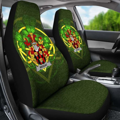 Wiggat \bIreland Car Seat Cover Celtic Shamrock ( Set Of Two)