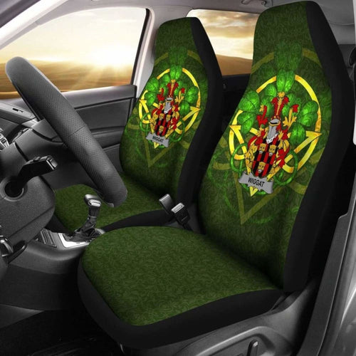 Wiggat \bIreland Car Seat Cover Celtic Shamrock ( Set Of Two)