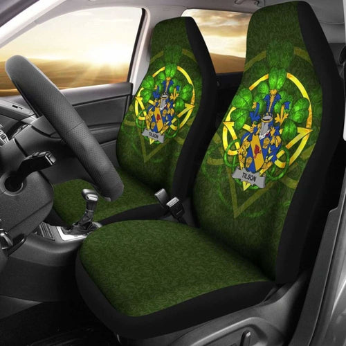 Tilson \bIreland Car Seat Cover Celtic Shamrock ( Set Of Two)