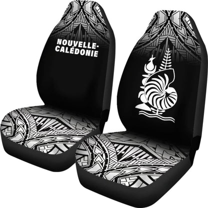 New Caledonia Polynesian Car Seat Covers - Black Fog -