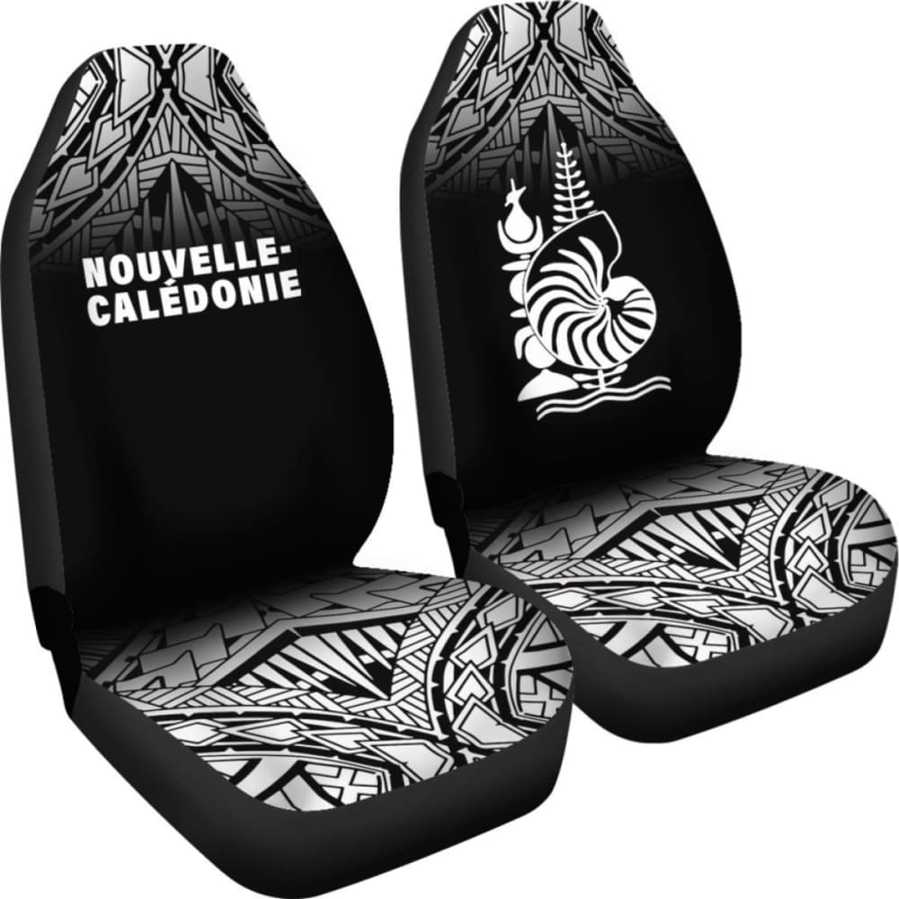 New Caledonia Polynesian Car Seat Covers - Black Fog -