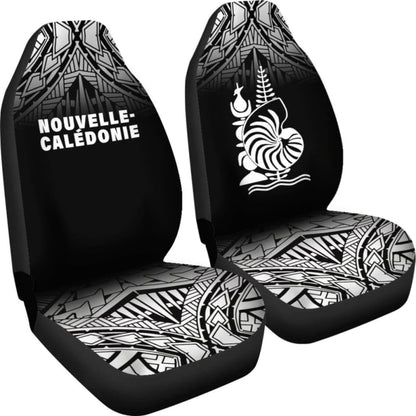 New Caledonia Polynesian Car Seat Covers - Black Fog -