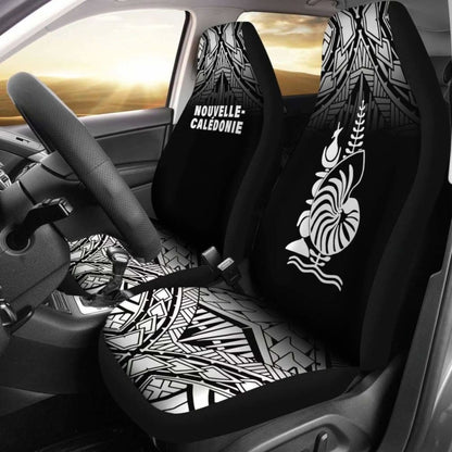 New Caledonia Polynesian Car Seat Covers - Black Fog -
