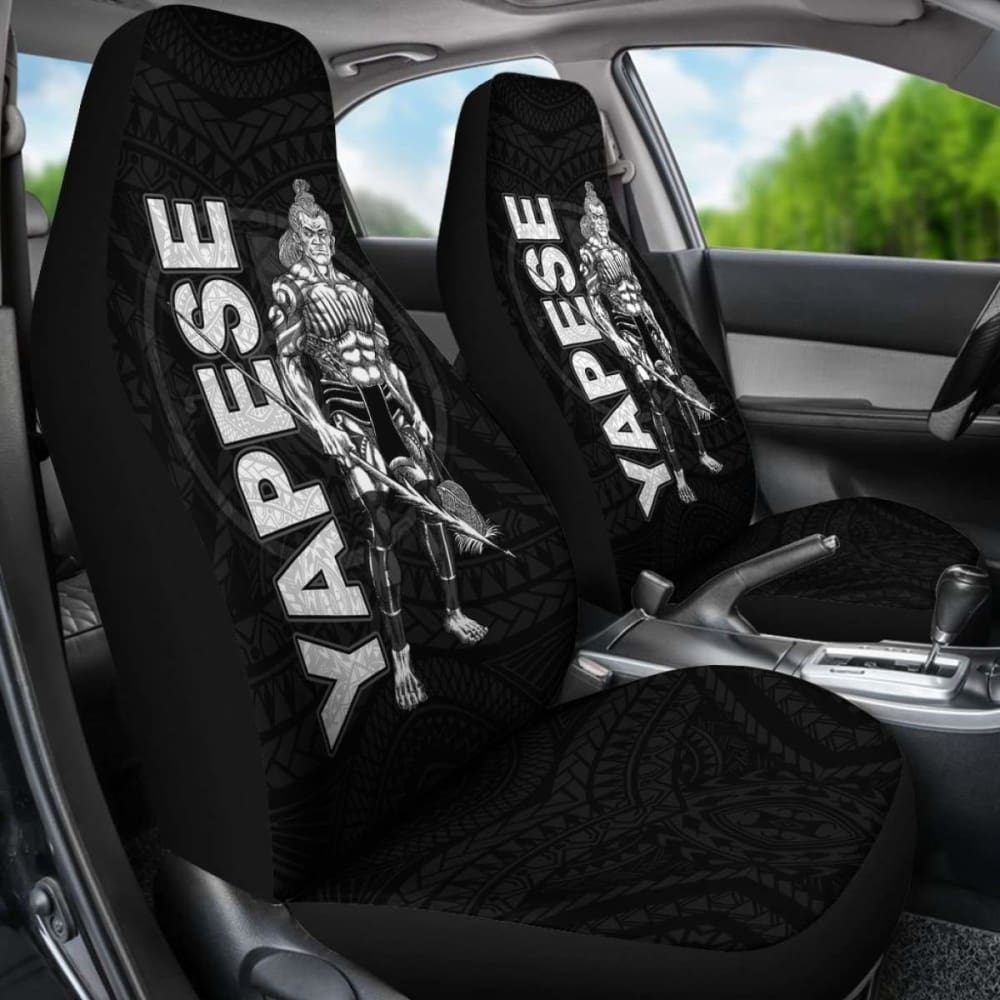 Yap Polynesian Car Seat Covers - Micronesia Yapese Warrior -