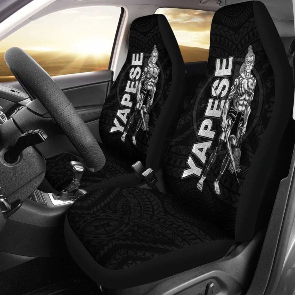 Yap Polynesian Car Seat Covers - Micronesia Yapese Warrior -