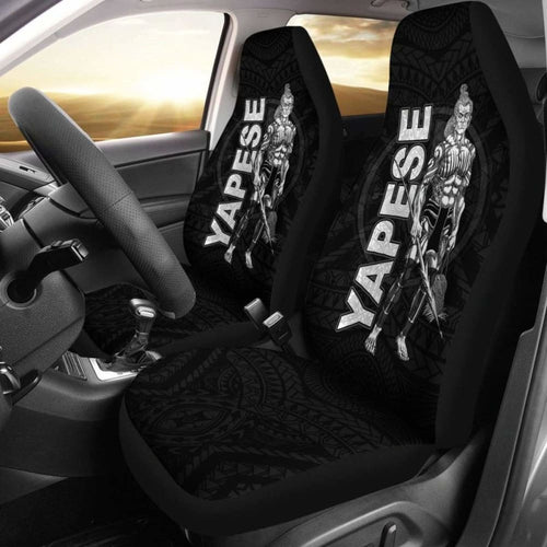 Yap Polynesian Car Seat Covers - Micronesia Yapese Warrior -