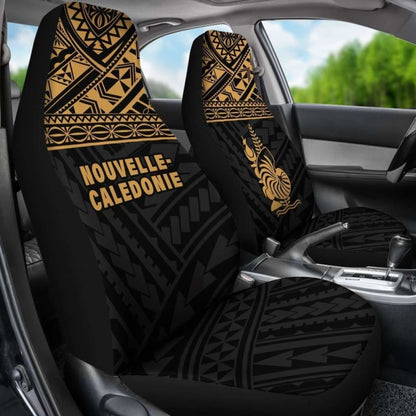 New Caledonia Polynesian Car Seat Covers Gold -