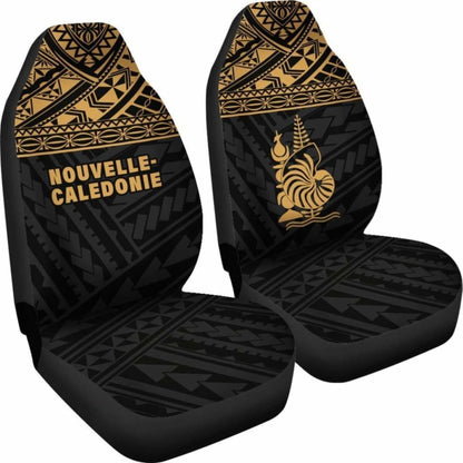 New Caledonia Polynesian Car Seat Covers Gold -