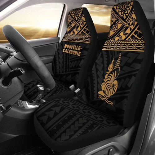 New Caledonia Polynesian Car Seat Covers Gold -